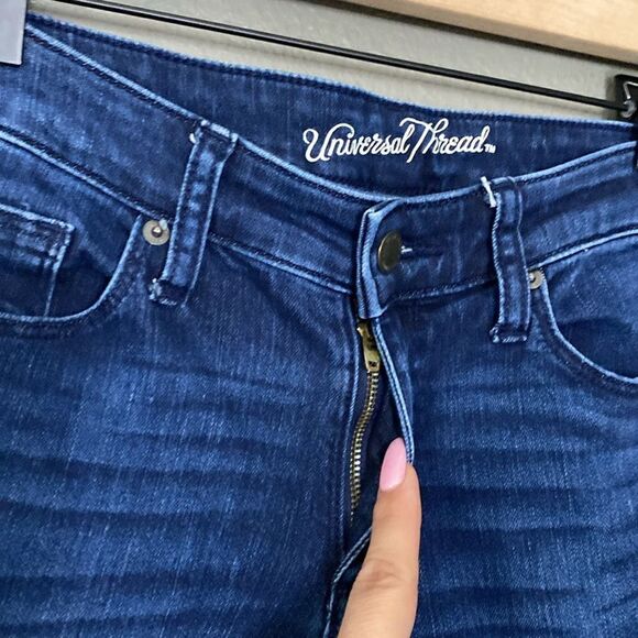 Universal Thread Mid-rise Skinny Dark Wash Jeans Stretch - Picture 7 of 11